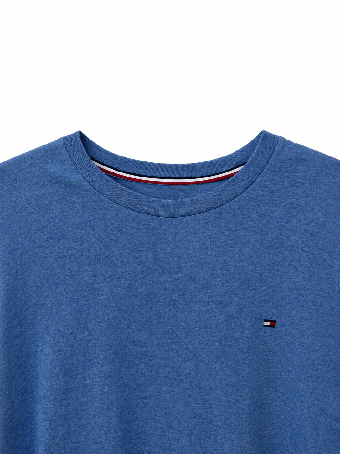 Polo Básico Tommy Hilfiger Celeste Jaspeado