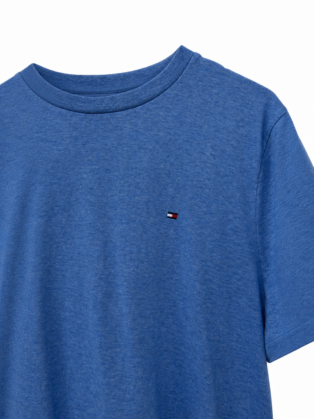 Polo Básico Tommy Hilfiger Celeste Jaspeado
