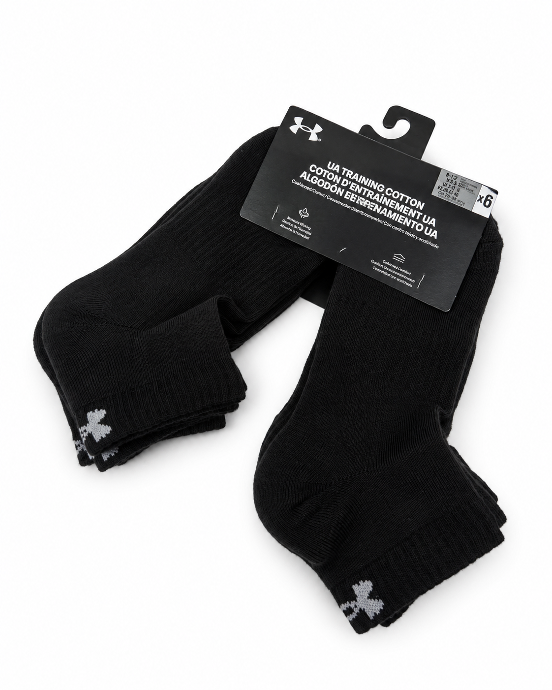 Pack Medias Tobilleras Deportivas Under Armour x6 Ajuste firme
