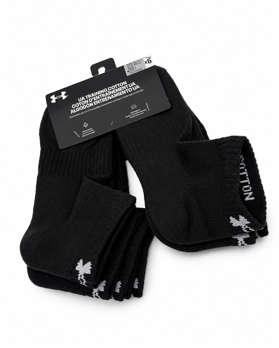 Pack Medias Tobilleras Deportivas Under Armour x6 Ajuste firme