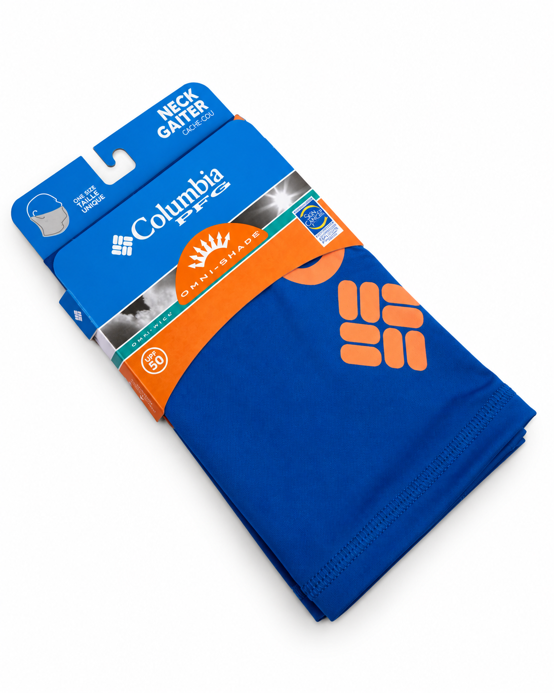 Balaclava Columbia PFG azul con naranja
