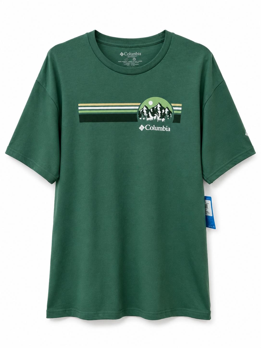Polo Columbia Verde Cobalto