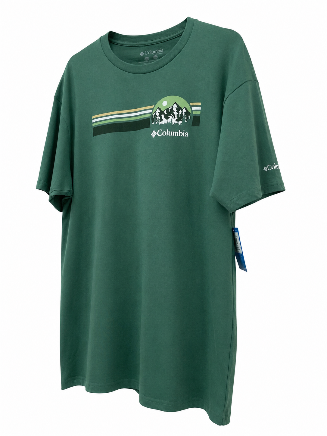 Polo Columbia Verde Cobalto