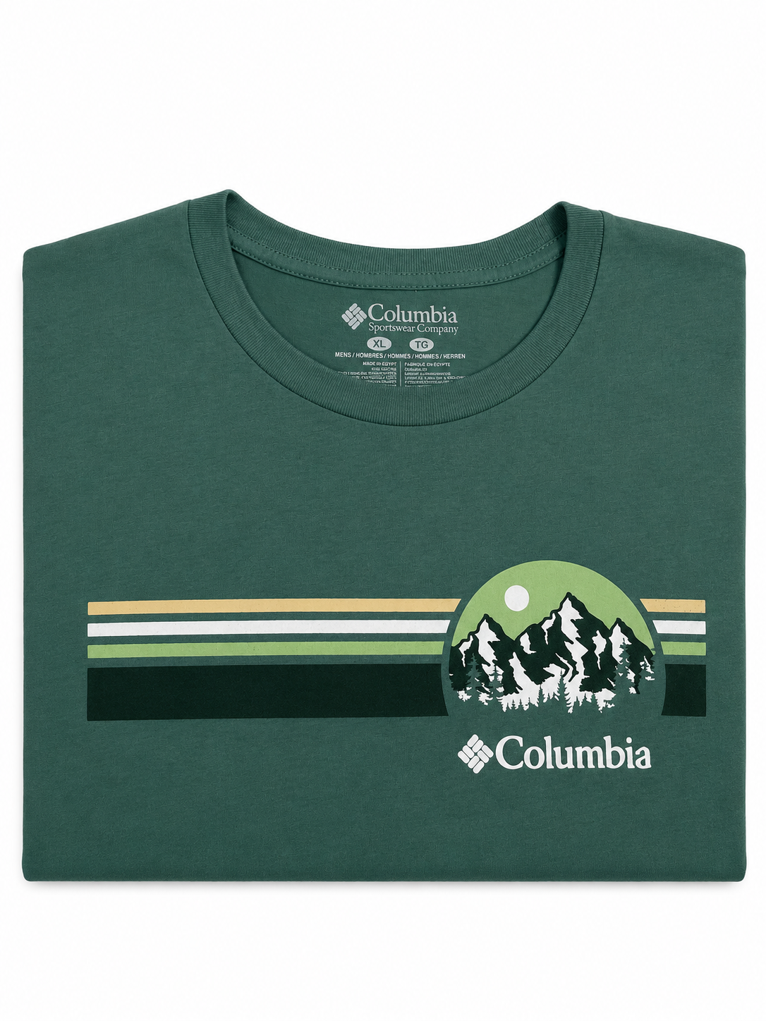 Polo Columbia Verde Cobalto