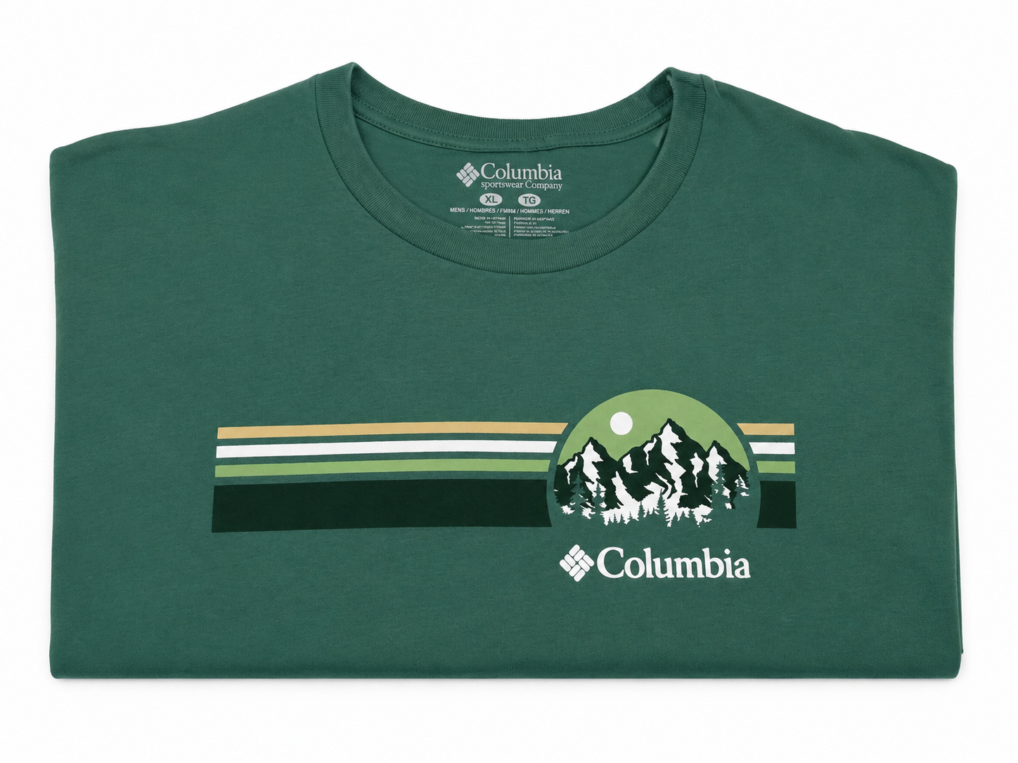 Polo Columbia Verde Cobalto