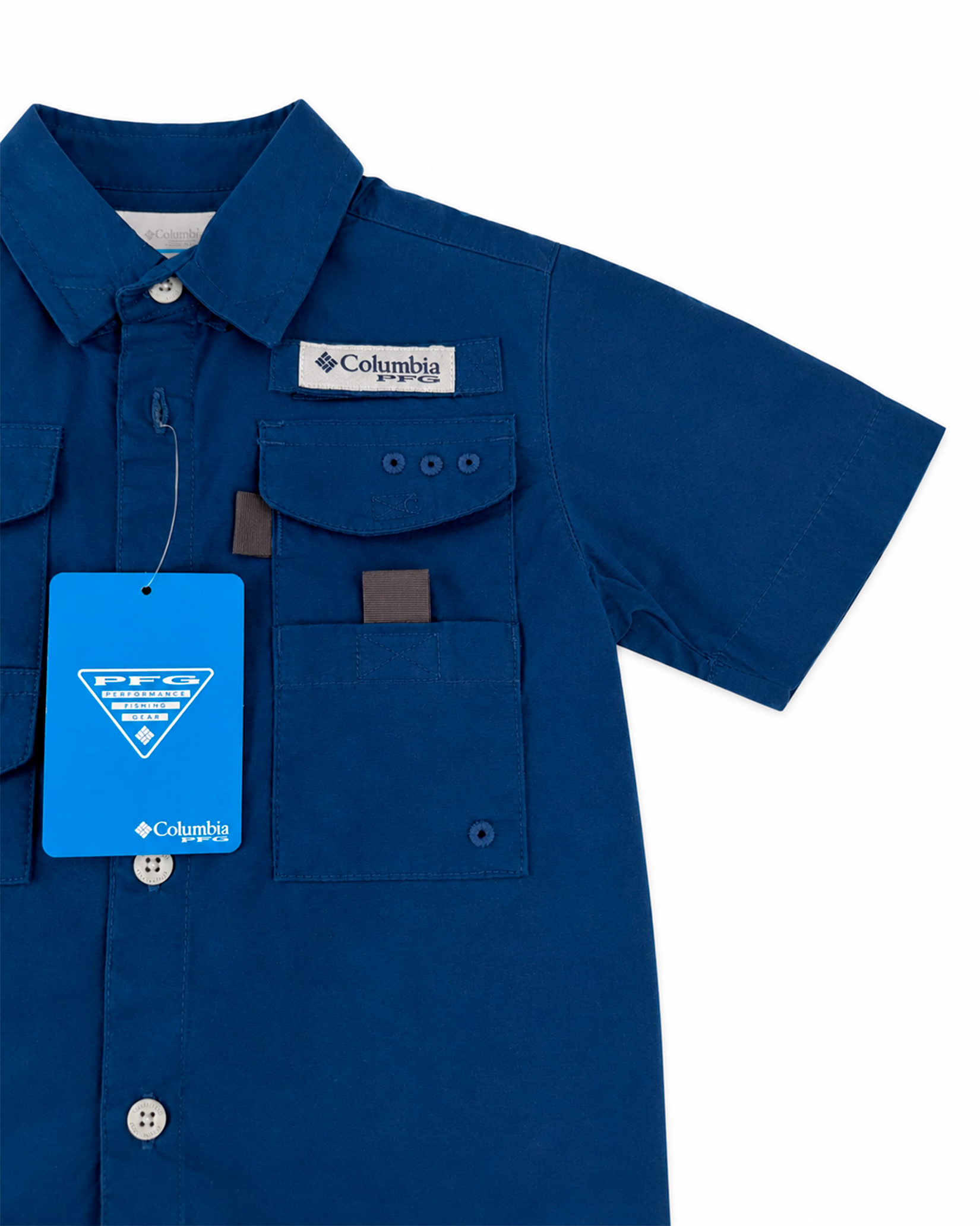 Camisa Columbia Kids Azul