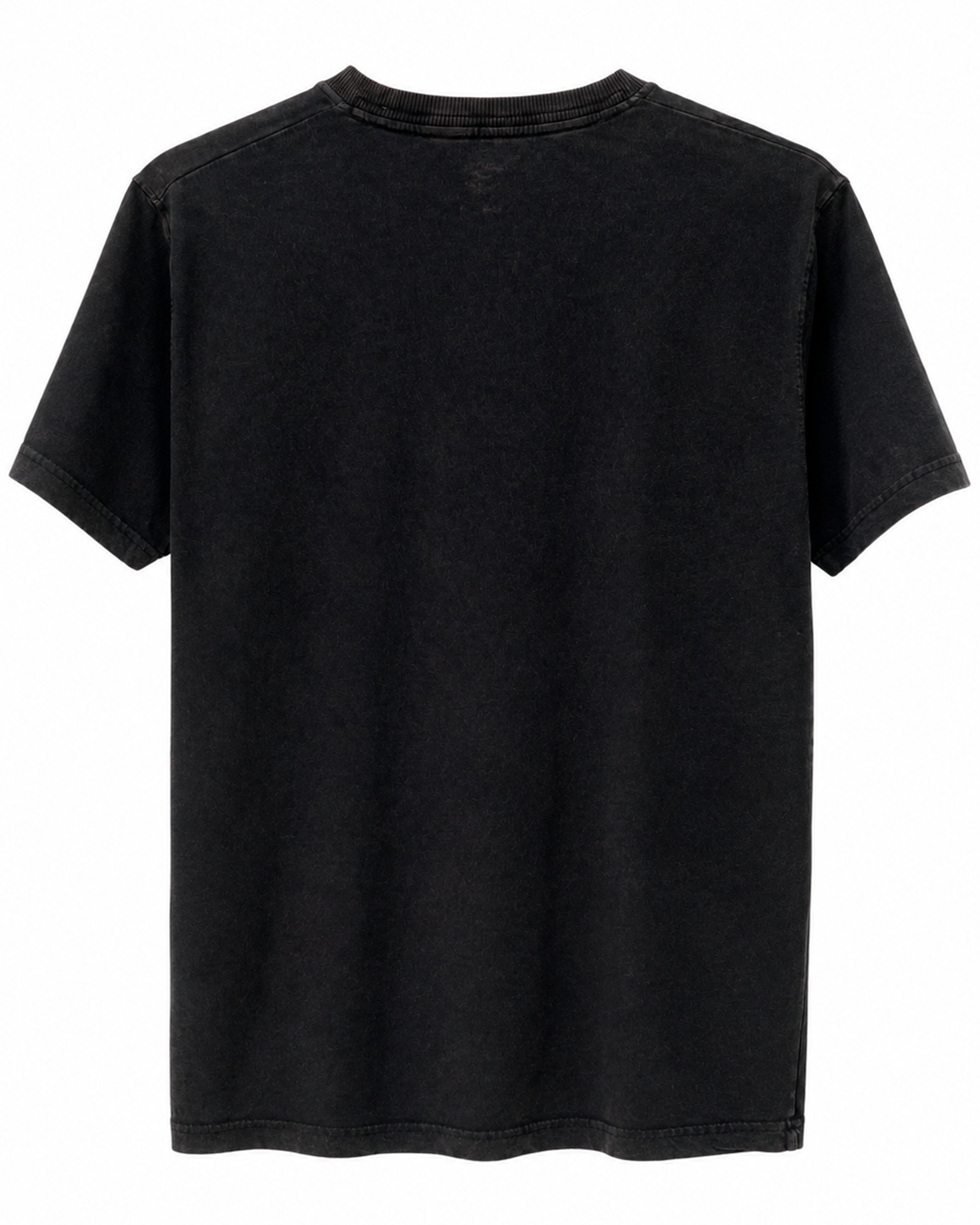 Polo Hollister Negro Acid Wash