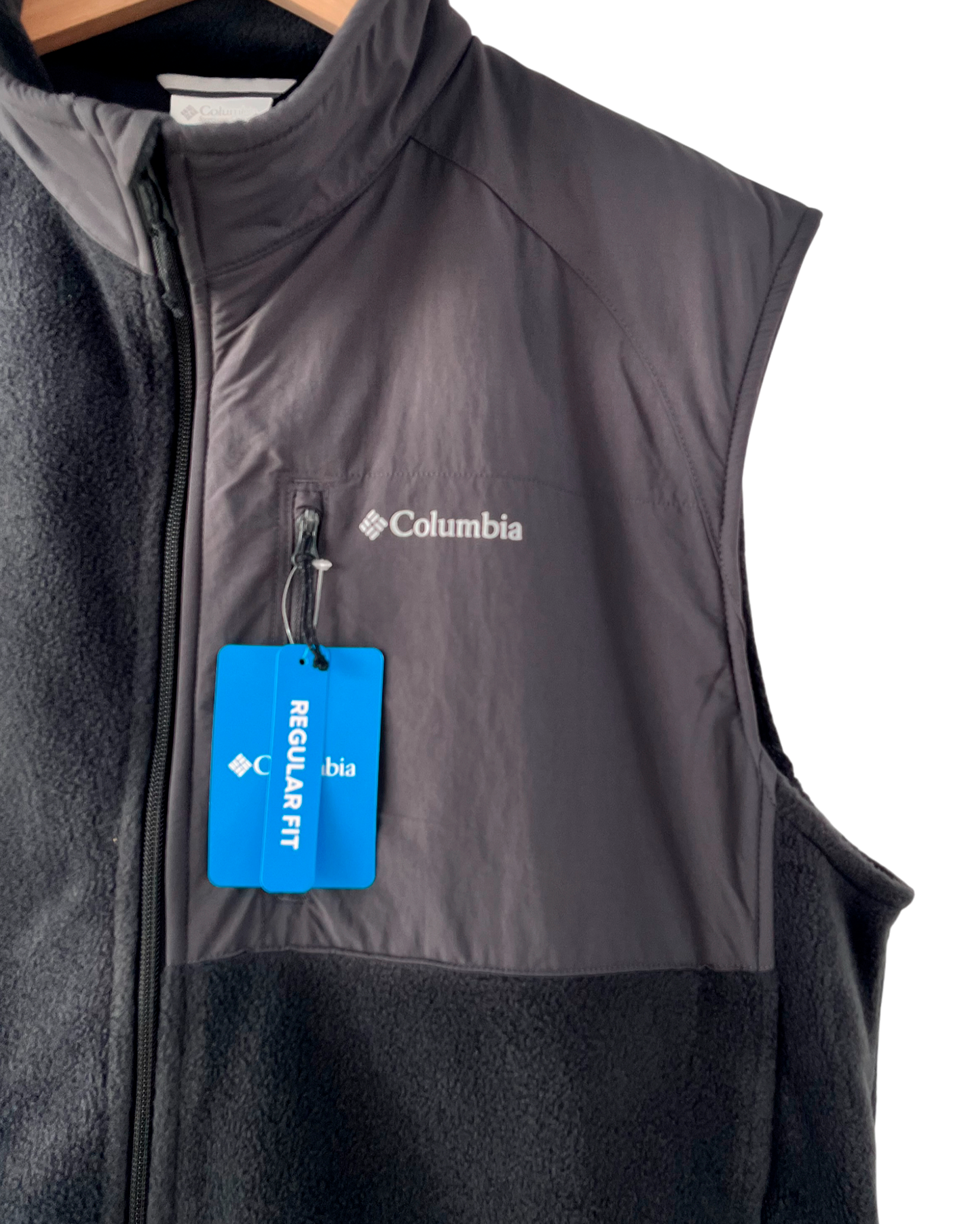 Chaleco Polar Columbia Negro/Gris