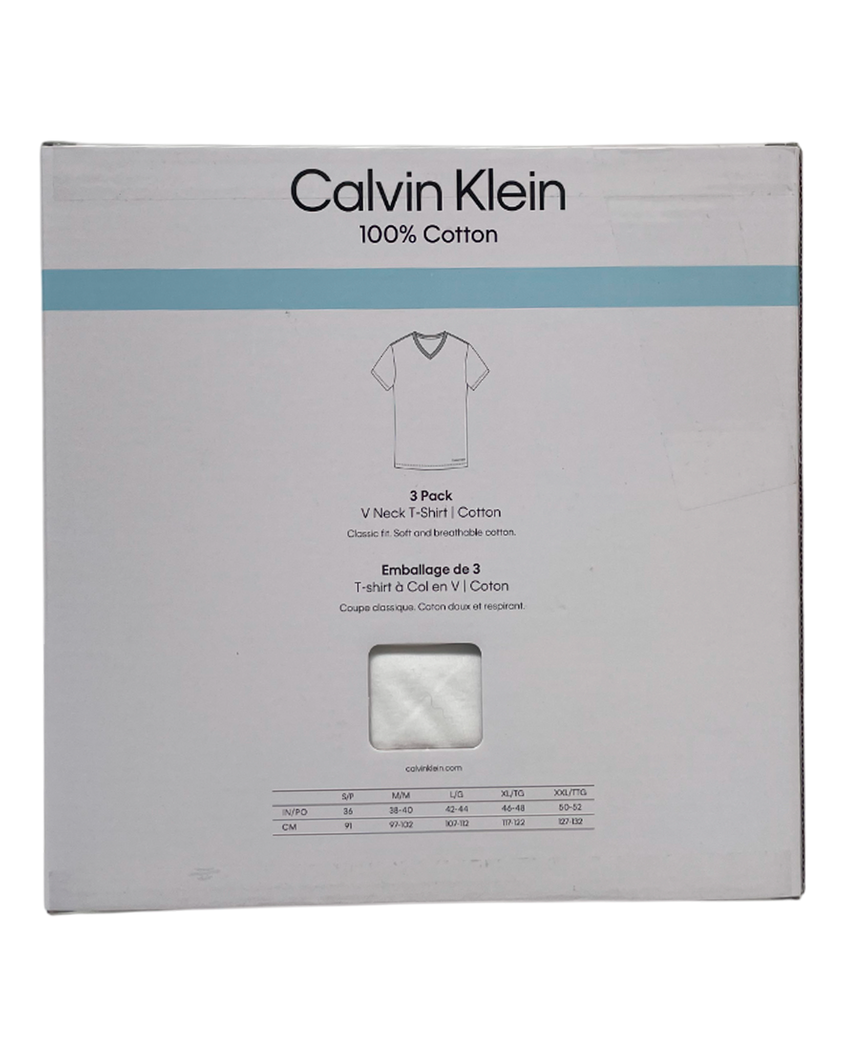 Polo Básico Cuello V Pack x 3 Calvin Klein