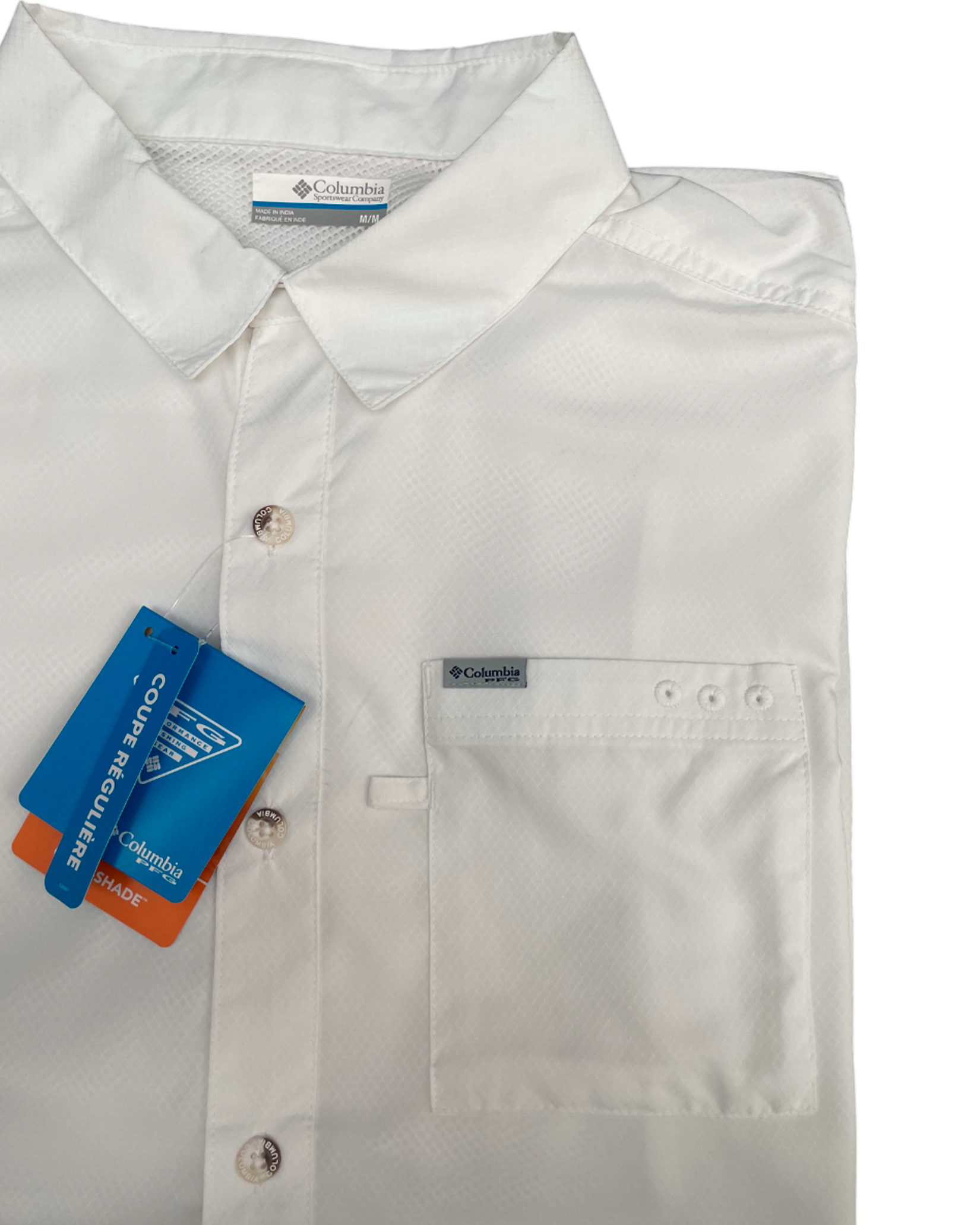 Camisa Columbia PFG Blanca