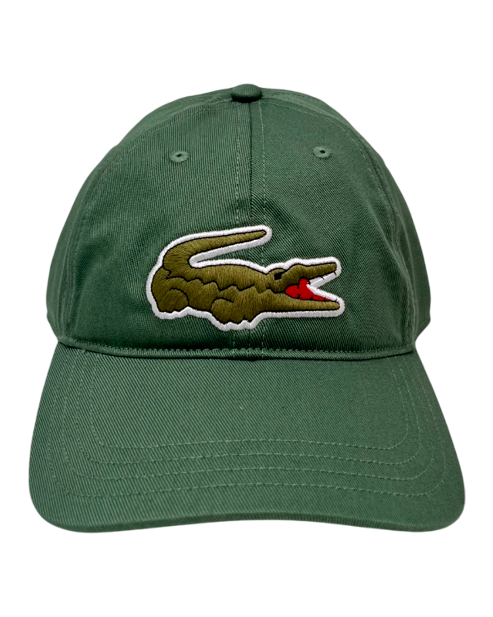 Lacoste Gorra de cocodrilo grande sólida para hombre