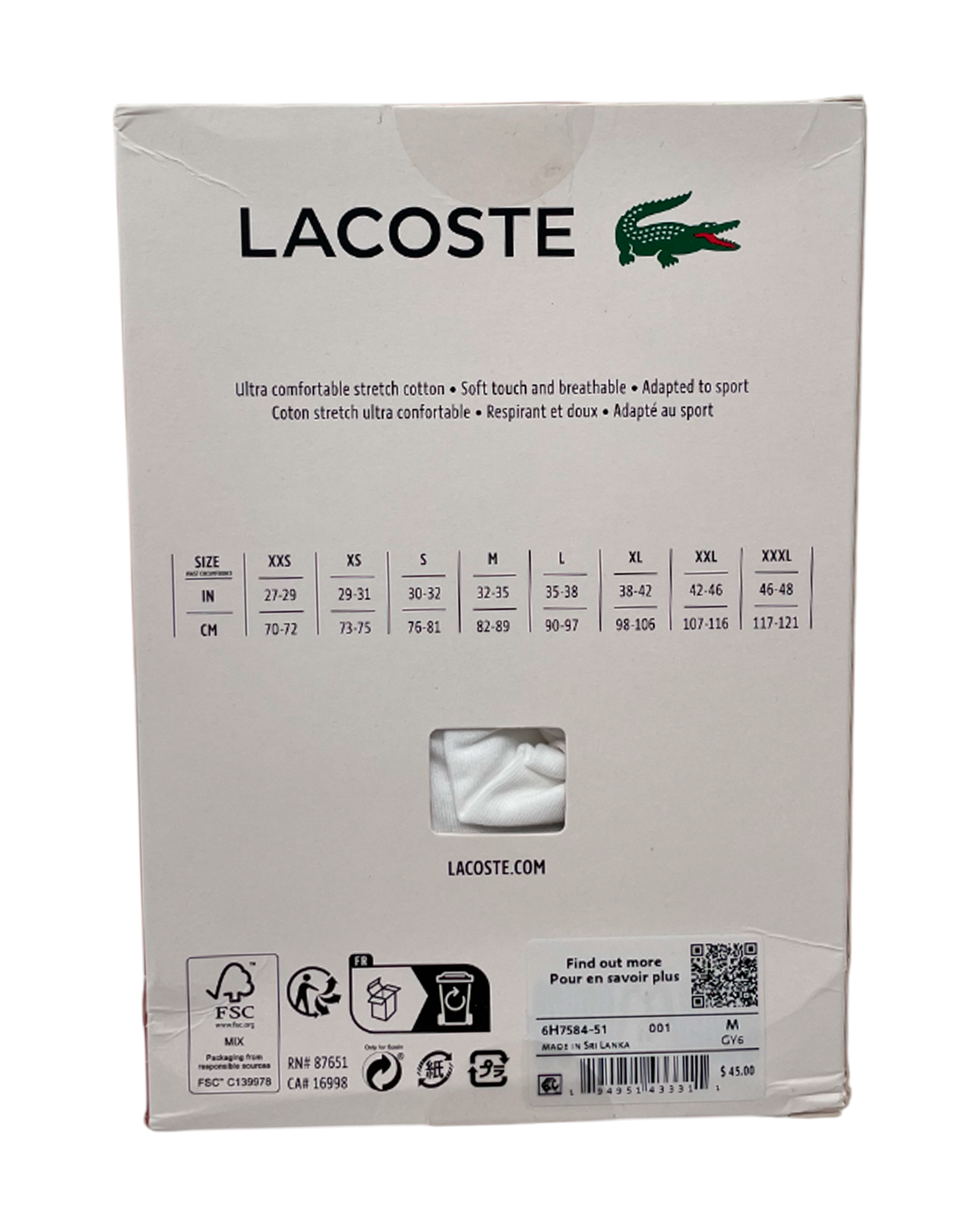 Pack x 3 Boxer Lacoste