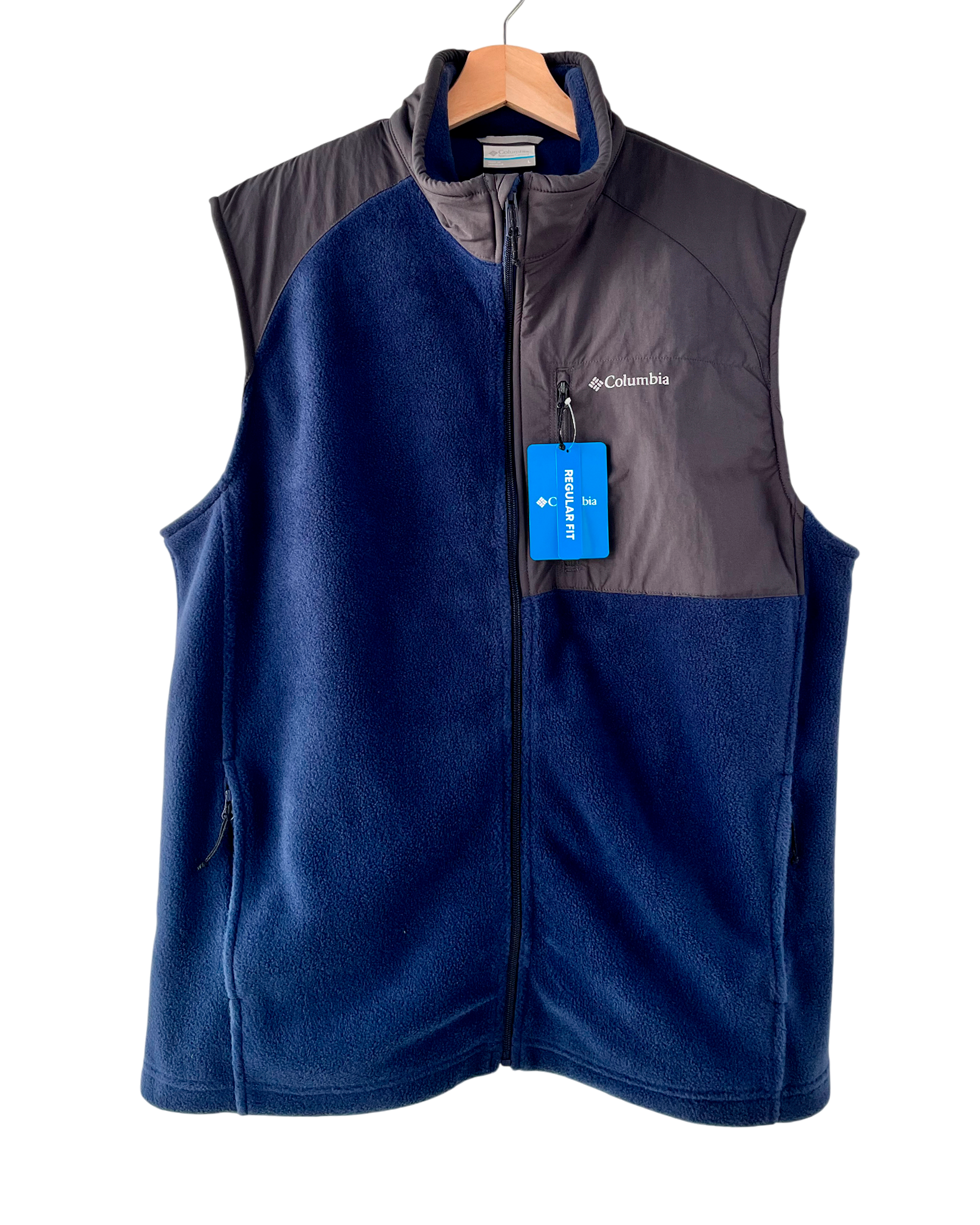 Chaleco Polar Columbia Azul