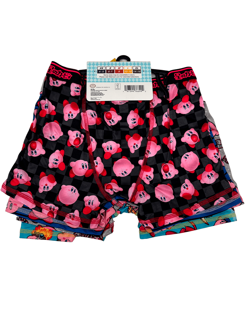 Pack de Boxer Kirby X4 niño
