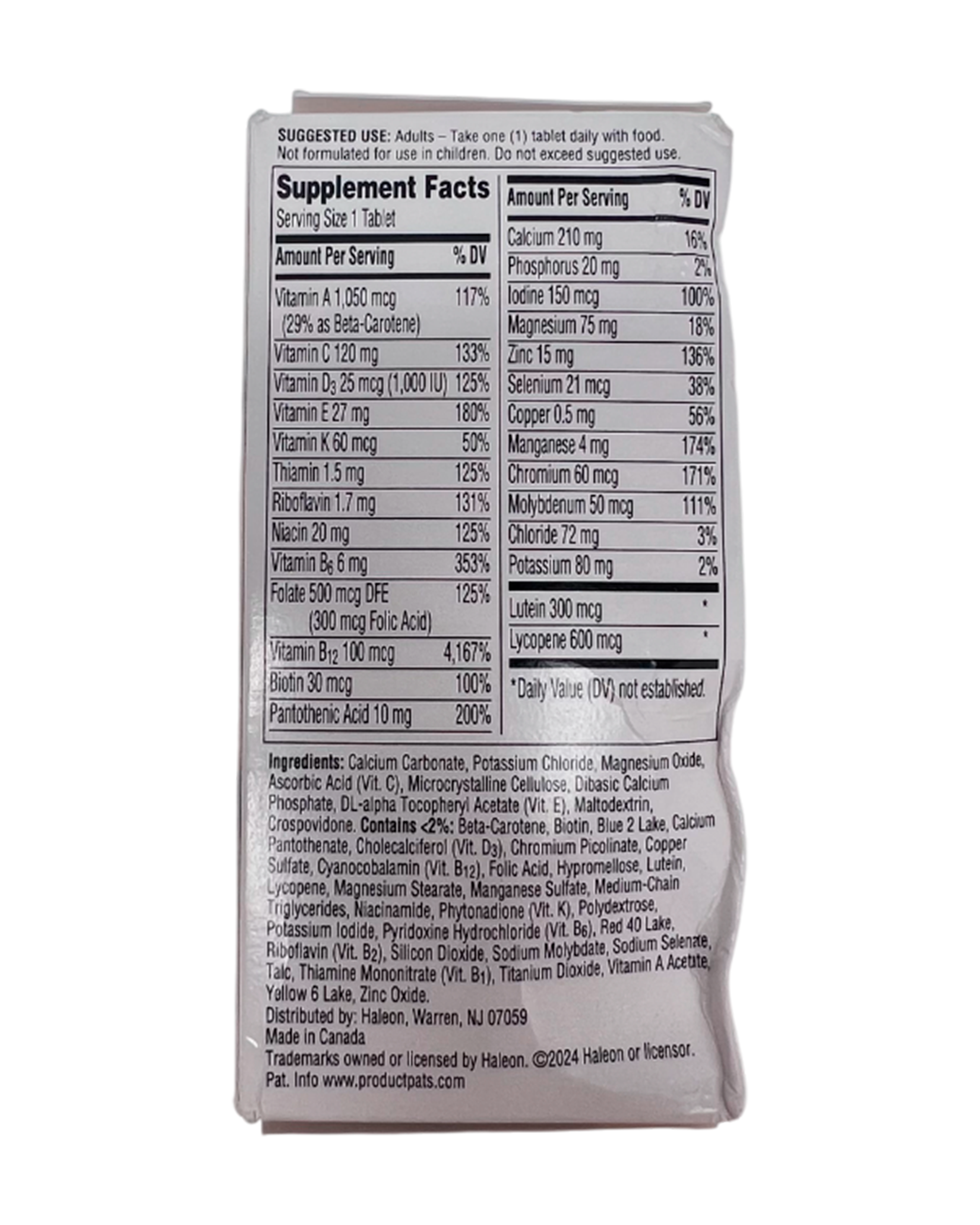 Vitamina Centrum Mujer Silver 50+