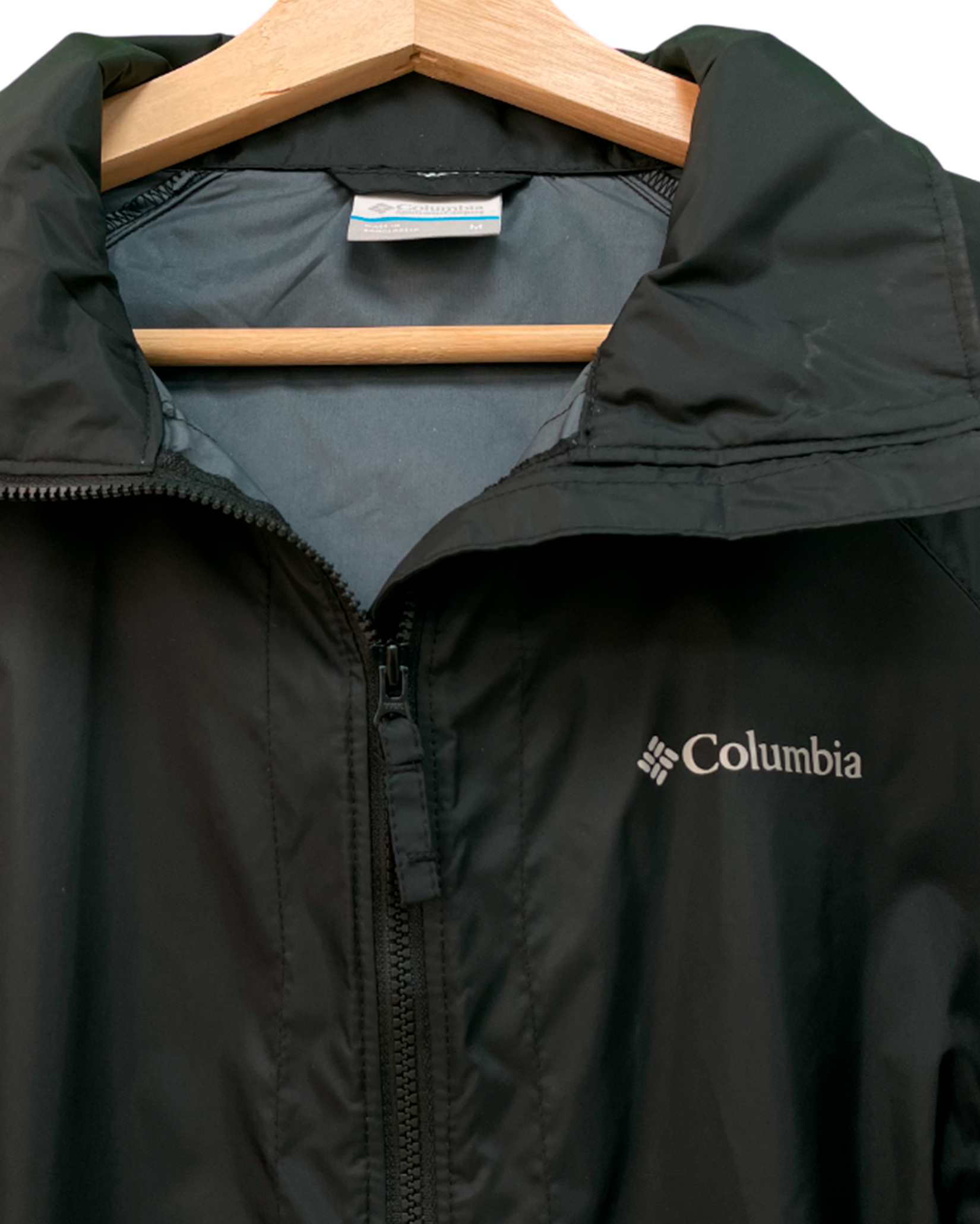 Casaca Impermeable Columbia Dama Negro