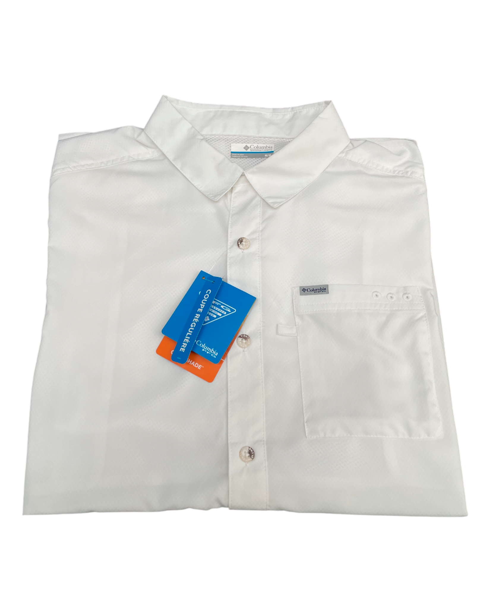 Camisa Columbia PFG Blanca