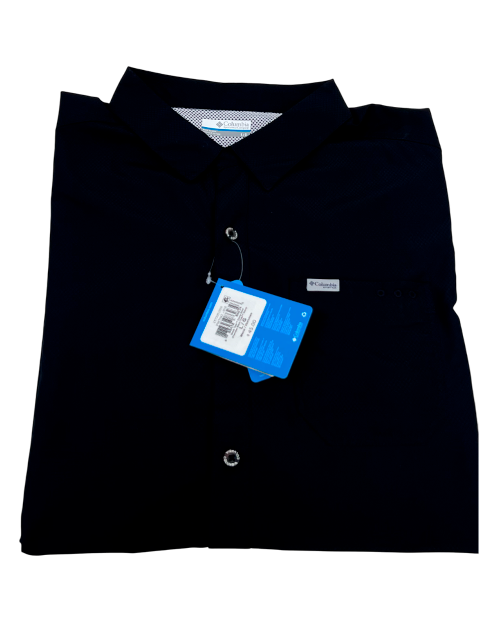 Camisa Columbia PFG Negra Slack Tide