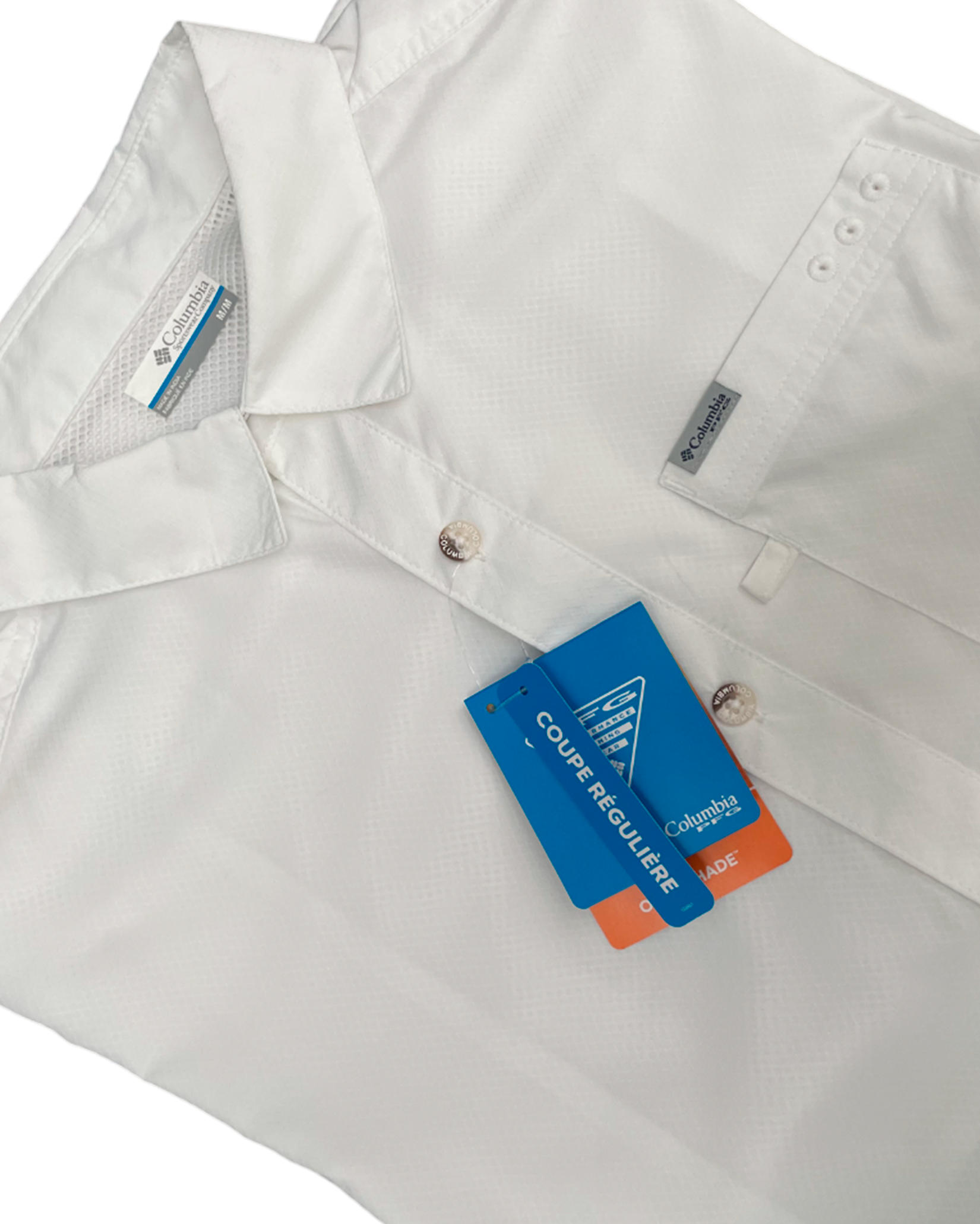 Camisa Columbia PFG Blanca