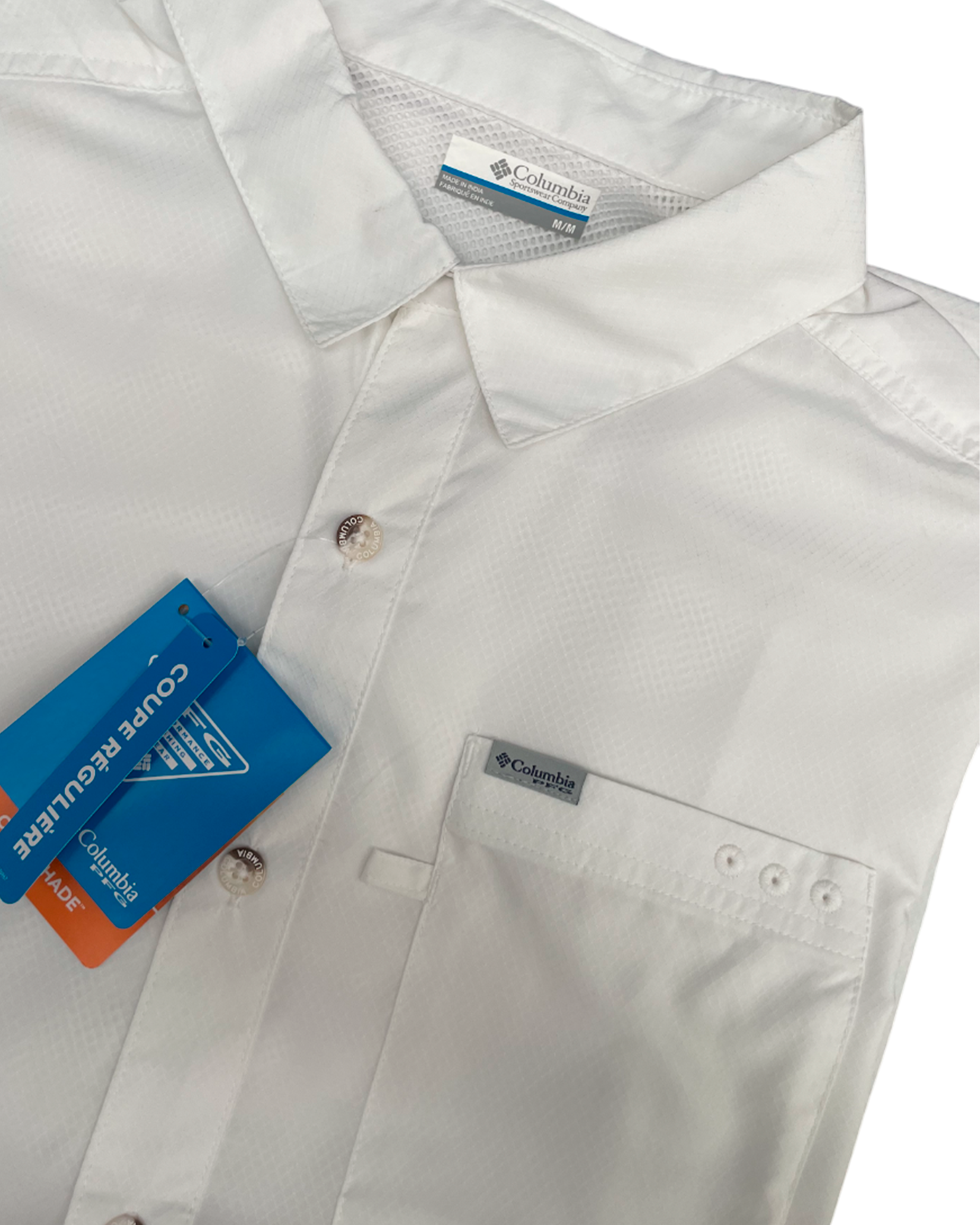Camisa Columbia PFG Blanca