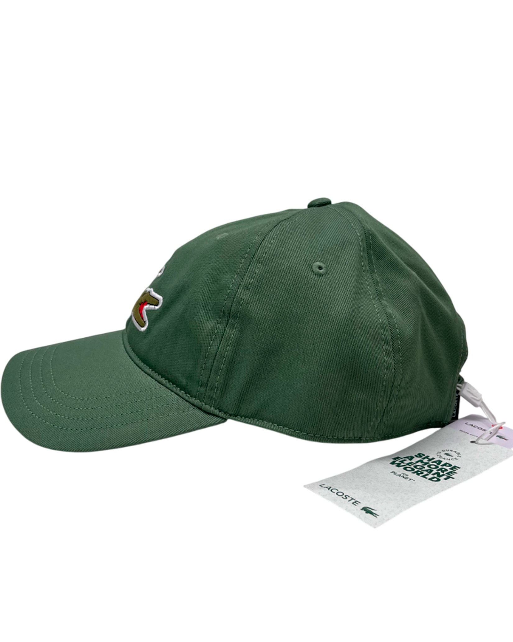 Lacoste Gorra de cocodrilo grande sólida para hombre