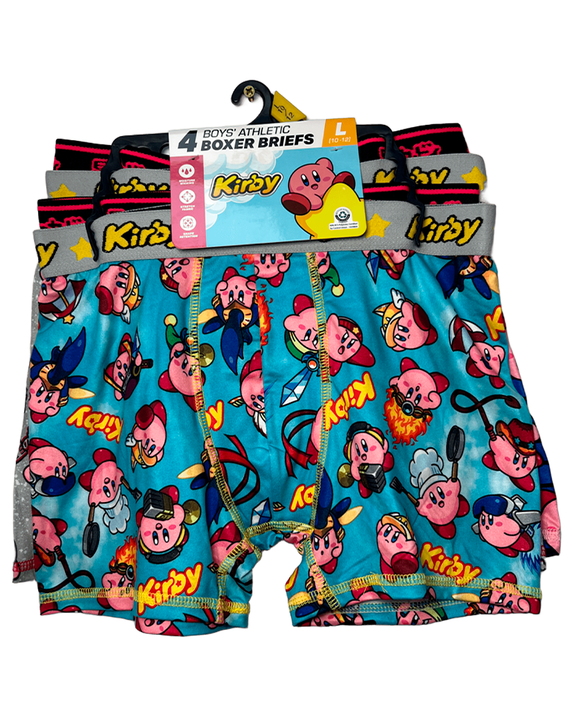 Pack de Boxer Kirby X4 niño