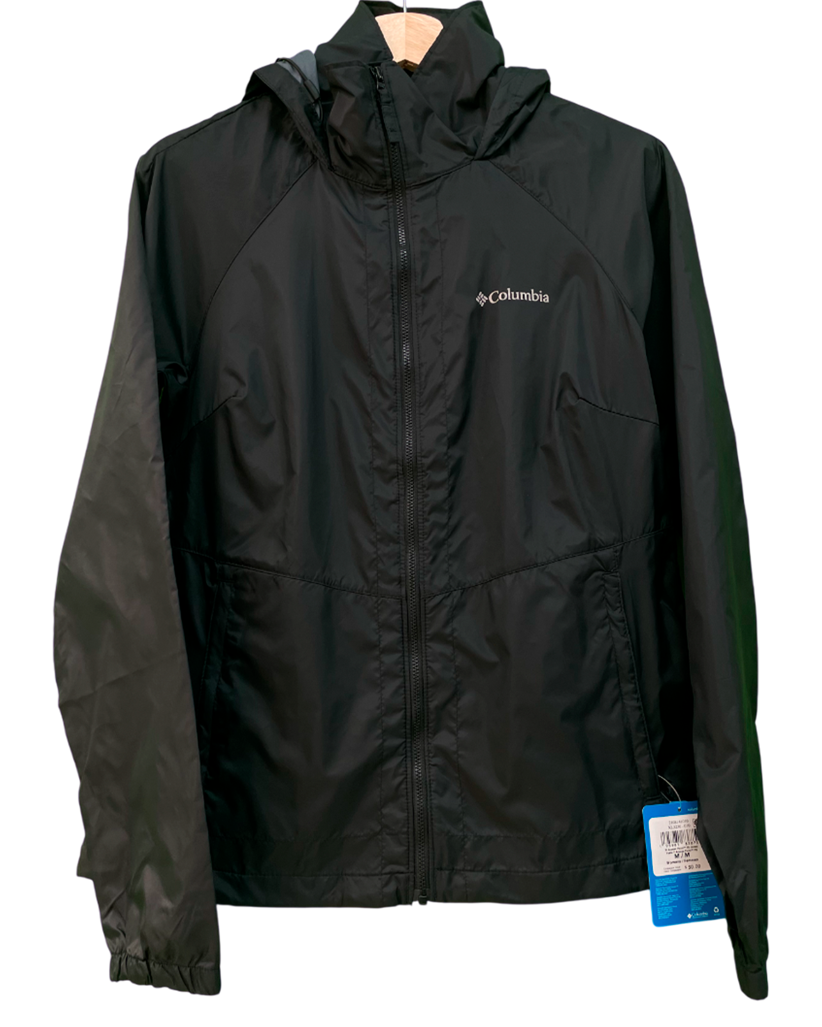 Casaca Impermeable Columbia Dama Negro