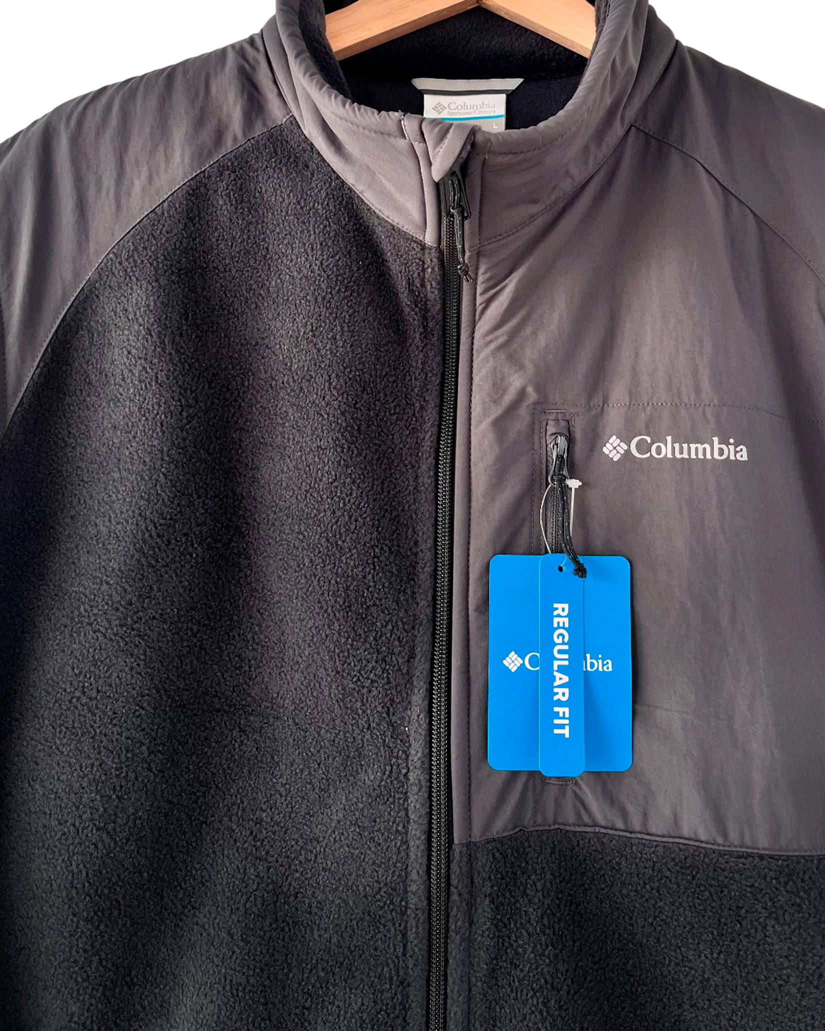 Chaleco Polar Columbia Negro/Gris