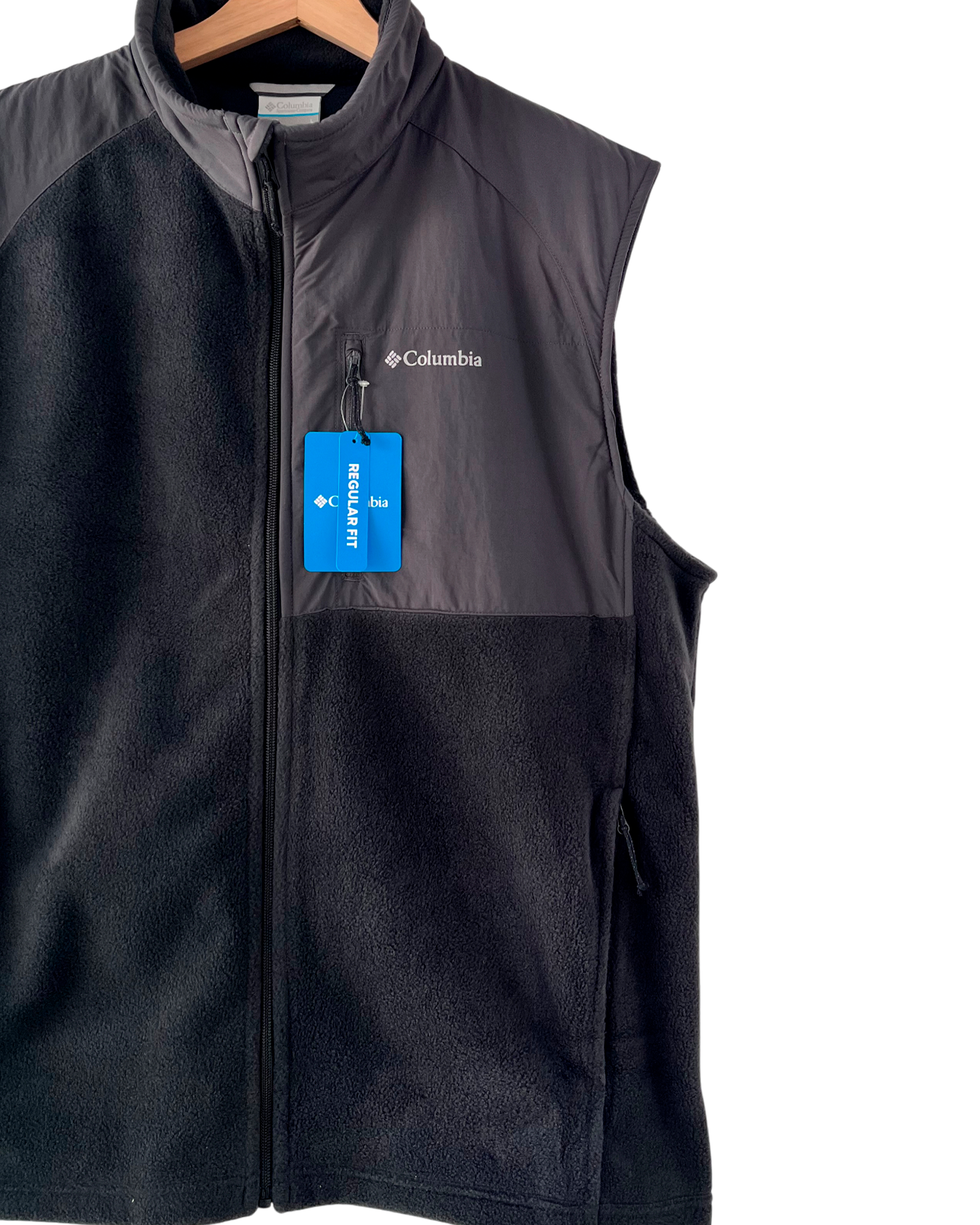 Chaleco Polar Columbia Negro/Gris