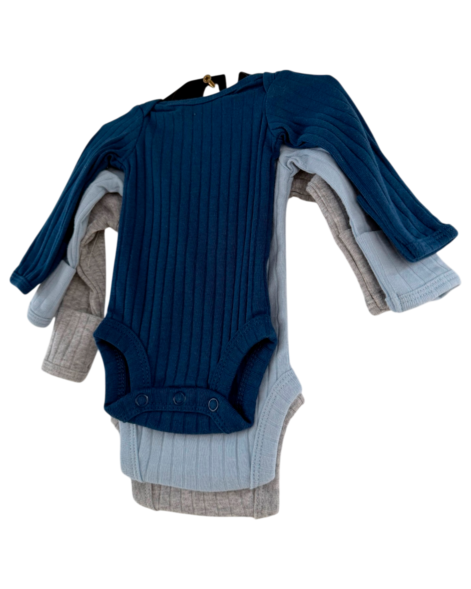 Pack x3 Body Manga Larga Carters Para Bebe