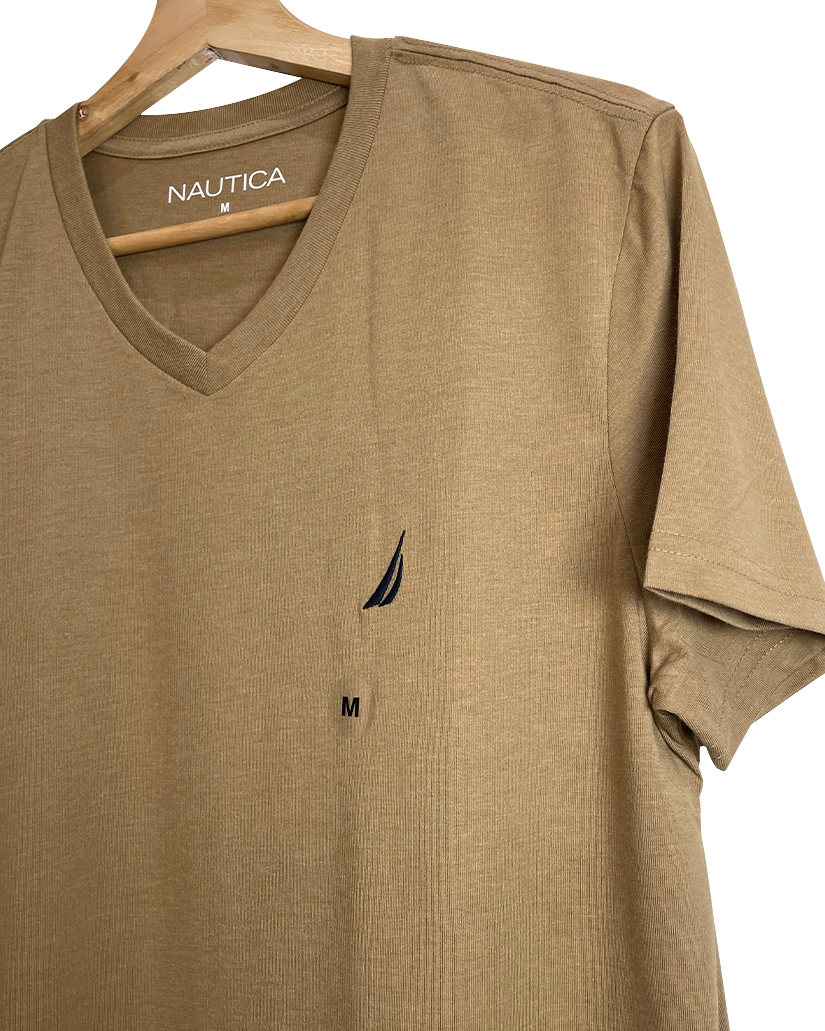 Polo Básico Nautica Marrón Claro