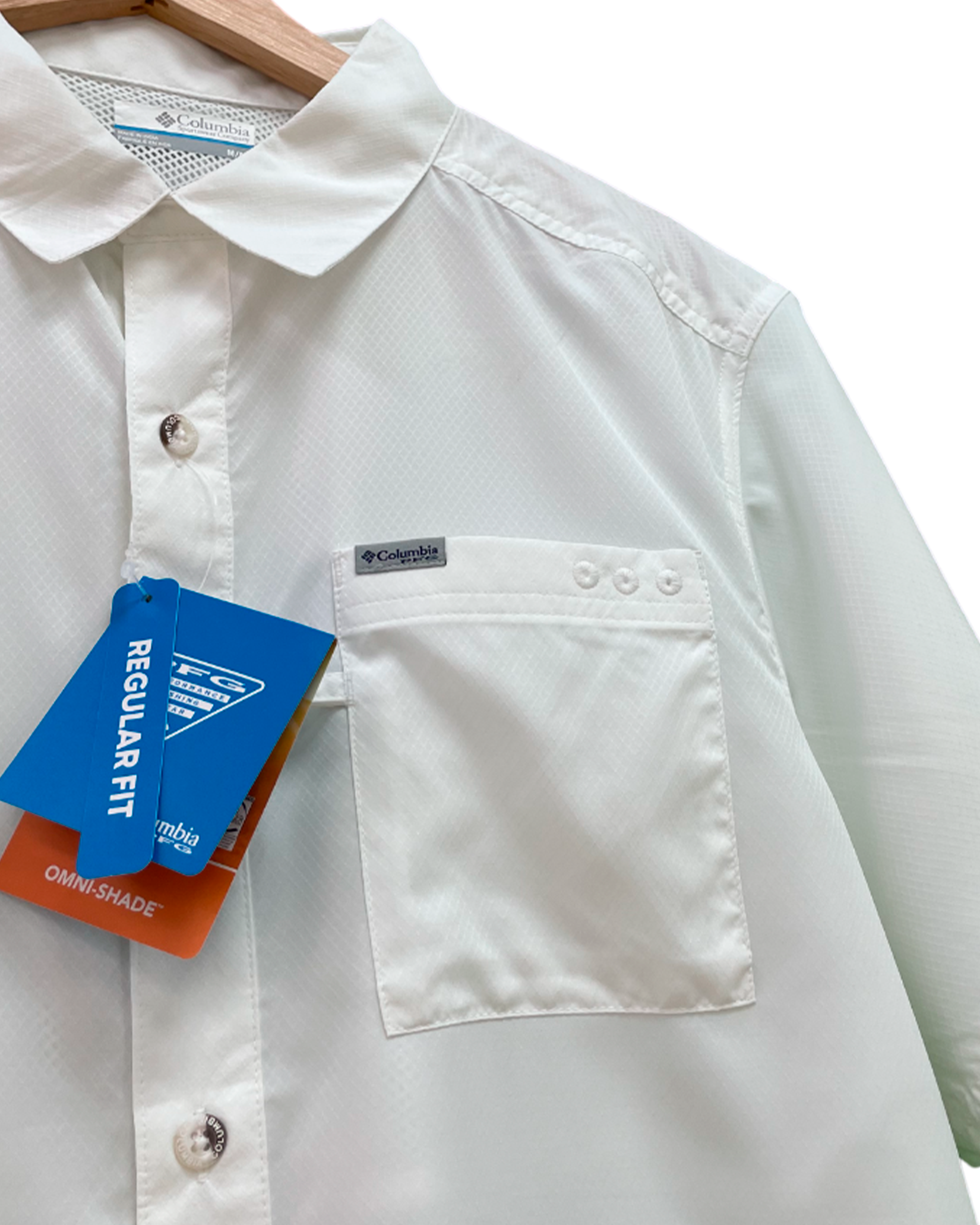 Camisa Columbia PFG Blanca
