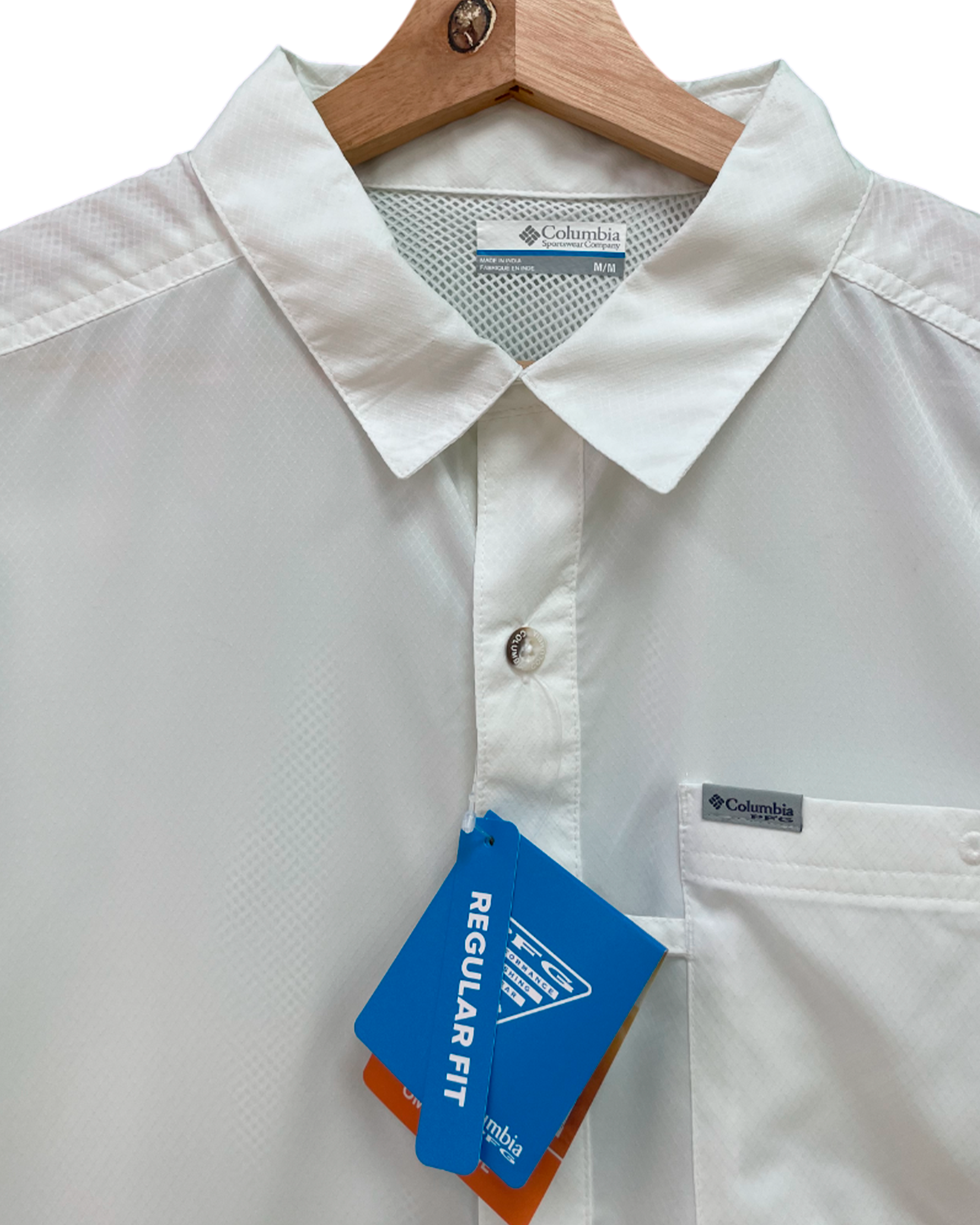 Camisa Columbia PFG Blanca