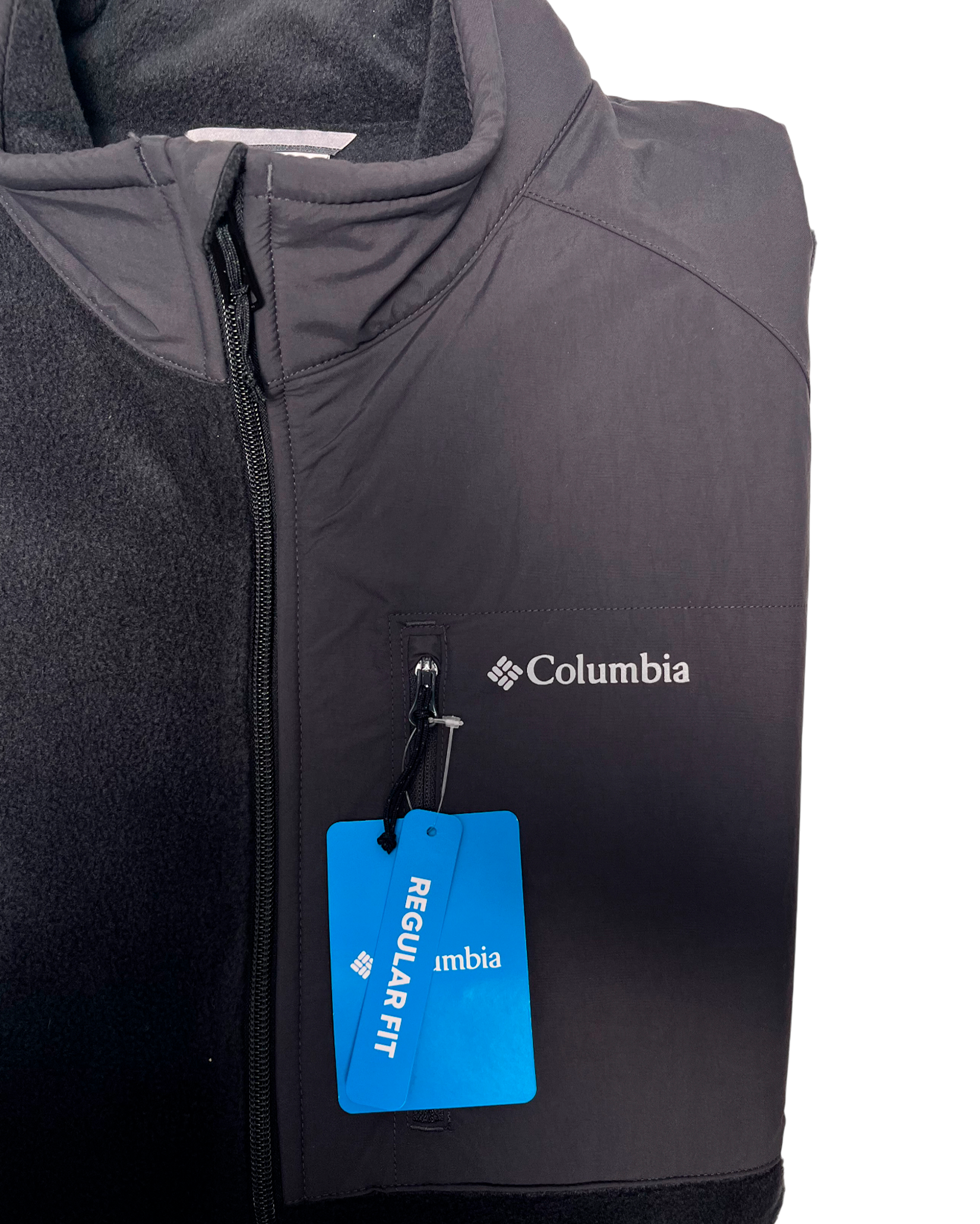 Chaleco Polar Columbia Negro/Gris