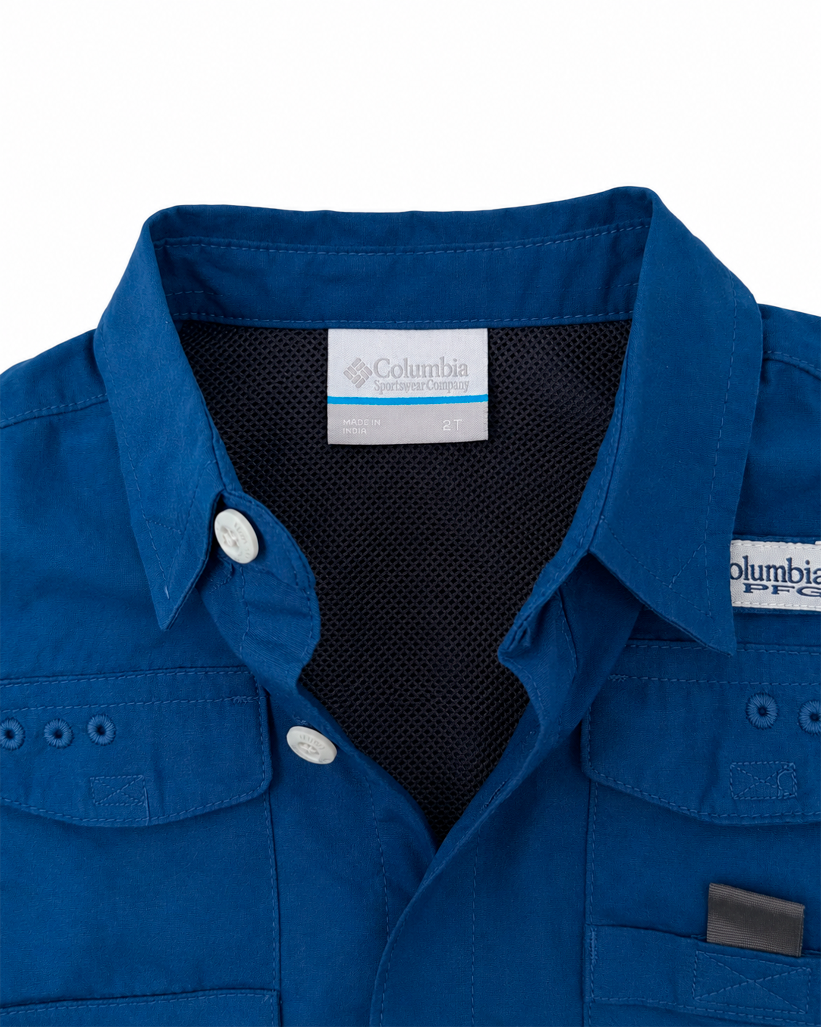 Camisa Columbia Kids Azul
